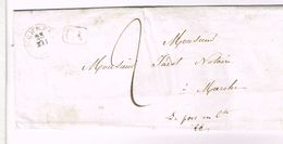 L 1843 T18 ROCHEFORT + CA + "2" Pur Marche - 1830-1849 (Belgique Indépendante)