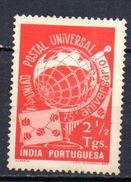 Sello Nº 420  India Portuguesa  UPU - UPU (Union Postale Universelle)