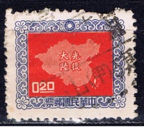 ROC+ Taiwan 1957 Mi 278 Landkarte - Usati