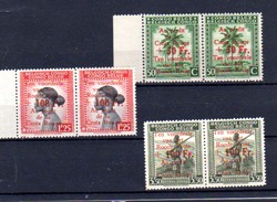 1944     Croix-Rouge, 270 – 271 – 273**en Paire, Cote 30 €, - Nuovi