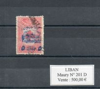 Grand Liban. Timbre Notarial Surchargé - Used Stamps