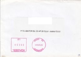 62767- AMOUNT 0.50, BUCHAREST, RED MACHINE STAMPS ON COVER, 2006, ROMANIA - Lettres & Documents