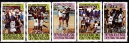 CENTRAFRIQUE, Basket Ball, Yvert N° 418/22. ** MNH - Basketball