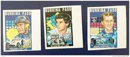 BURKINA FASO, Pilote De Formule 1,  Yvert 936+38+39 Non Dentele, Imperfore MNH ** - Autos