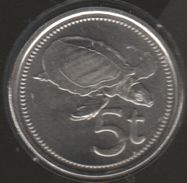 PAPUA NEW GUINEA 5 Toea 2005 Pig-nosed Turtle TORTUE KM# 3a - Papoea-Nieuw-Guinea