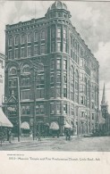 Little Rock Arkansas, Masonic Temple & First Presbyterian Church, Street Scene, C1900s Vintage Postcard - Little Rock