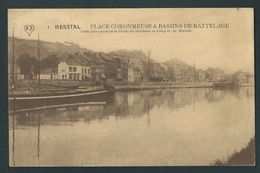 Herstal. Place Coronmeuse & Bassins De Battelage. Péniche. - Herstal