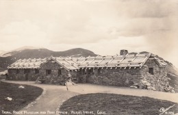 Trail Ridge Road Colorado, Trail Ridge Museum And Post Office, C1940s Vintage Sanborn Real Photo Postcard - Rocky Mountains