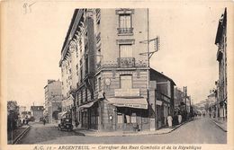 95-ARGENTEUIL-CARREFOUR DES RUES GAMBETTA ET DE LA  REPUBLIQUE - Argenteuil