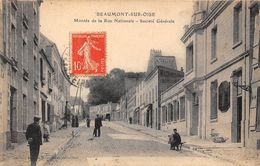 95-BEAUMONT-SUR-OISE- MONTEE DE LA RUE NATIONALE, SOCIETE GENERALE - Beaumont Sur Oise