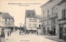 95-BEAUMONT-SUR-OISE- PLACE DE L'HÔTEL DE VILLE , AVENUE DU CHÂTEAU - Beaumont Sur Oise