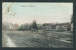 Herstal. Place Licour Et Eglise De Notre Dame.  Scan Recto/verso. - Herstal