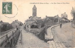 95-CHAMPAGNE-SUR-OISE- LES RUES NEUVES ET NOTRE-DAME - Champagne Sur Oise