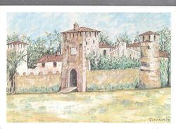 CASTELLO DI LEGNANO OPERA DI  PIETRO PINNARO. ,PANORAMA .,VIAGGIATA NO--1991.-FG--327-T - Legnano