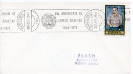 1979 - Espagne - Obl "75e Aniversari De L'Orfeo Gracienc 1904-1979" - Tp Picasso N°2128 - Storia Postale