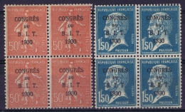 France Yv 264 + 265 2*  Postfrisch/neuf Sans Charniere /MNH/**  + 2* MH/* Falz/ Charniere  Block De 4 - Ungebraucht