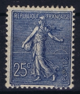 France : Yv 132 Postfrisch/neuf Sans Charniere /MNH/** Bleu Foncé Et Bien Centré - 1903-60 Säerin, Untergrund Schraffiert