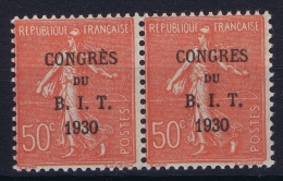 France : Yv 264 Postfrisch/neuf Sans Charniere /MNH/** Pair Sans Accent E De Congres Tenant Avec Accent - Ungebraucht