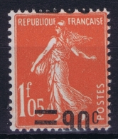 France : Yv 225 Surcharge A Cheval Postfrisch/neuf Sans Charniere /MNH/** Maury 227 F - 1906-38 Sower - Cameo