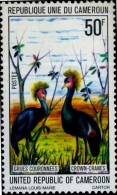 BIRDS-CROWNED CRANES-CAMEROUN-MNH-H1-443 - Grues Et Gruiformes