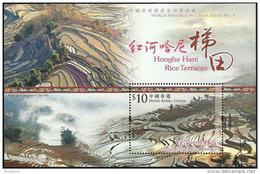 2015 HONG KONG UNESCO-HONG HE HANI RICE TERRACES MS - Unused Stamps