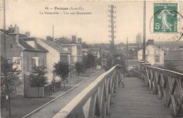 95-PERSAN- LA PASSERELLE , VUE SUR BEAUMONT - Persan