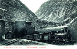 AG 53 / C P A   - SUISSE -  GOTTHARDTUNNEL  EXPREZUG - Zug