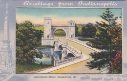 Indiana Indianapolis Emrichsville Bridge 1944 - Indianapolis