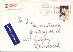 Canada Cover Sent To Denmark 11-12-1986 Single Franked - Covers & Documents