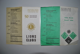 Rwanda 1967 Feuillets Administratifs Des Postes - Andere & Zonder Classificatie