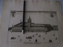 Ieper - Lakenhallen - Kaart Sanderus 1735 - Cartes Topographiques