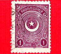 TURCHIA - Usato - 1923 - Stella E Mezzaluna - Crescent And Star - 1 - Oblitérés