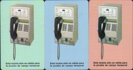 Urmet Test Phonecard, Telephone,set Of 3,mint - Cuba