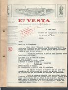 DOCUMENT COMMERCIALE DE 1937 Ets VESTA LE SEPARATEUR CENTRIFUGE MOUTS VESTA SUCRERIE SAY PARIS RUE MONDÉTOUR 4 PAGES - Supplies And Equipment