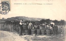 95-ARGENTEUIL- LA FÊTE DES VENDANDES - LES VENDANGEURS - Argenteuil