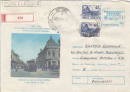 63318- HORSE DRAWN TRAMWAY IN BUCHAREST, COVER STATIONERY, 1995, ROMANIA - Tramways