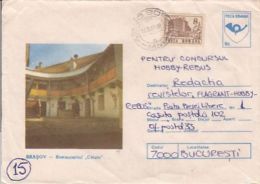 63323- BRASOV- CETATE RESTAURANT, TOURISM, COVER STATIONERY, 1993, ROMANIA - Hotel- & Gaststättengewerbe