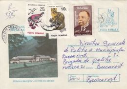 63329- POIANA BRASOV- SPORT HOTEL, TOURISM, REGISTERED COVER STATIONERY, 1996, ROMANIA - Hotel- & Gaststättengewerbe