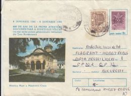 63348- COZIA MONASTERY, CHURCH, ARCHITECTURE, COVER STATIONERY, 1993, ROMANIA - Abbeys & Monasteries