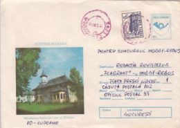 63355- SUCEVITA MONASTERY, CHURCH, ARCHITECTURE, COVER STATIONERY, 1993, ROMANIA - Abbeys & Monasteries
