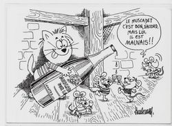 Cpm Barberousse Chat Cat Souris Mouse Non Circulé Nantes 1986 - Barberousse