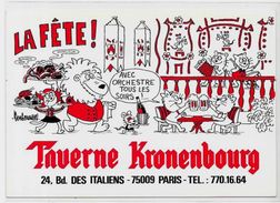 Cpm Barberousse Chat Cat Souris Mouse Non Circulé Publicité Taverne Kronenbourg - Barberousse