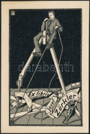 1911 Ex Libris Josef Zörkler. Fametszet, Papír, Jelzett A Dúcon. / Wood Engraving. 120x75 Mm - Other & Unclassified