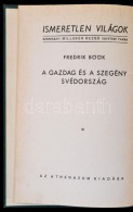 Fredrik Böök: A Gazdag és A Szegény Svédország. Fordította... - Sin Clasificación