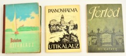 Vegyes Könyvtétel, 3 Db: 
Dr. Darnay-Dornay Béla, Dr. Zákonyi Ferenc: Balaton... - Unclassified