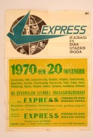 1970 Expressz Utazási Iroda, Szeged. NagyméretÅ± Plakát 80x60 Cm - Other & Unclassified