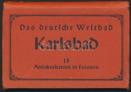 Das Deutsche Weltbad: Karlsbad, 15 Db Leporelló Kép - Unclassified