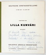 1968 Kunvári Lilla Plasztikái. Német NyelvÅ± Katalógus. 14 P. Kiadói... - Unclassified