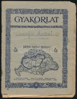 Cca 1938 Irredenta Iskolai Füzet, Viseltes Borítóval, 20x16 Cm - Sin Clasificación