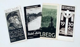 Cca 1930 4 Db Német Képes Utazási Nyomtatvány  / Germany 4 Picture Tourist Guides - Unclassified